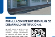 FORMULACIÓN DE NUESTRO PLAN DE DESARROLLO INSTITUCIONAL
